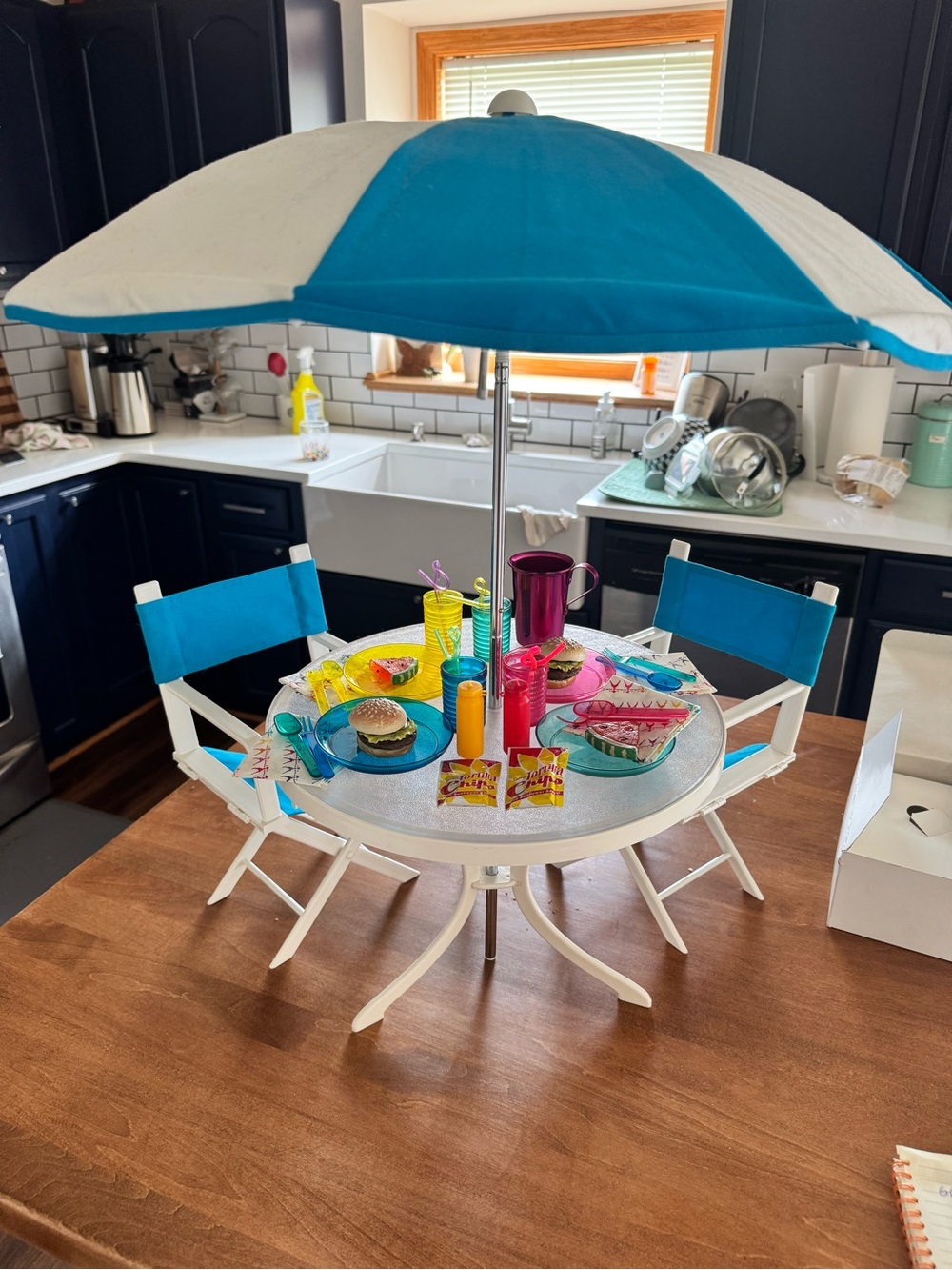 1996 American Girl of Today Patio Set and Food Set